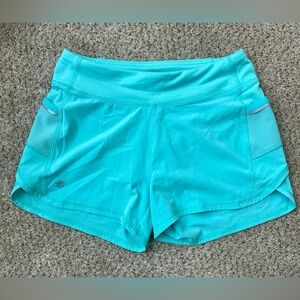 Athleta Girl aqua shorts size M / 8-10